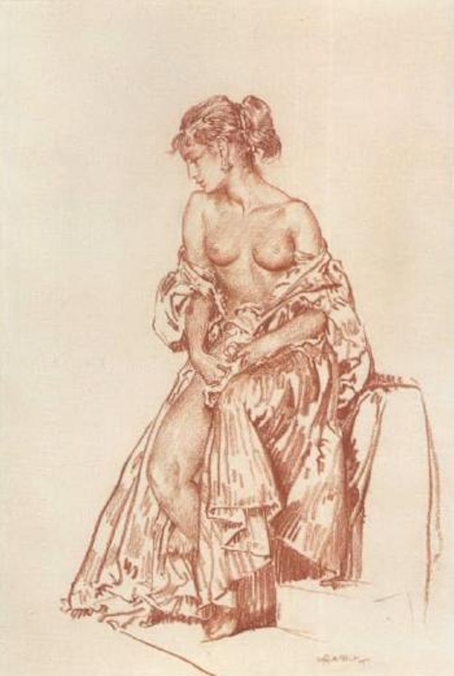 Seated nude by William Russell Flint