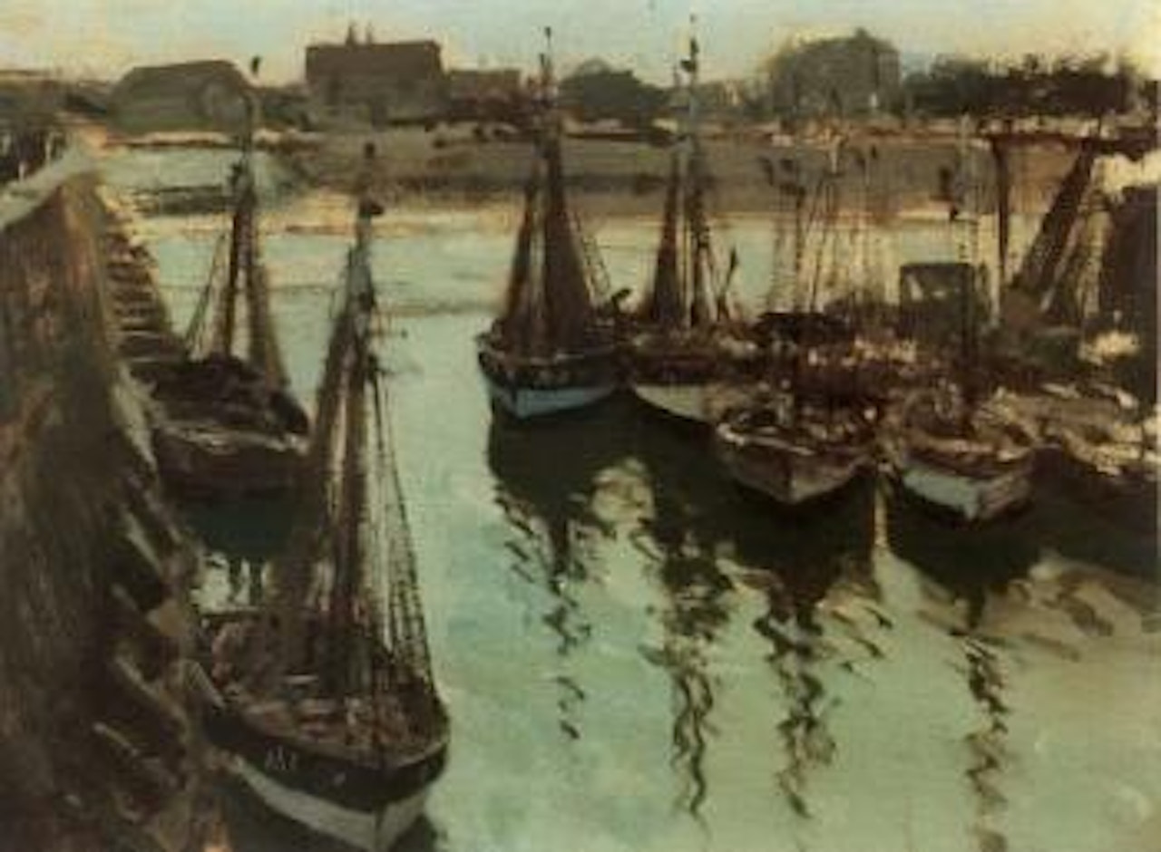 Fishing boats - Honfleur by Edward Seago