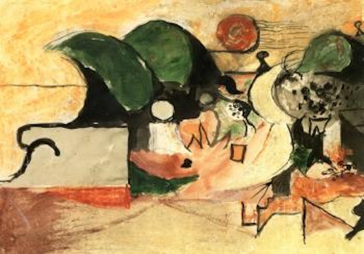 Landscape with estuary by Graham Sutherland