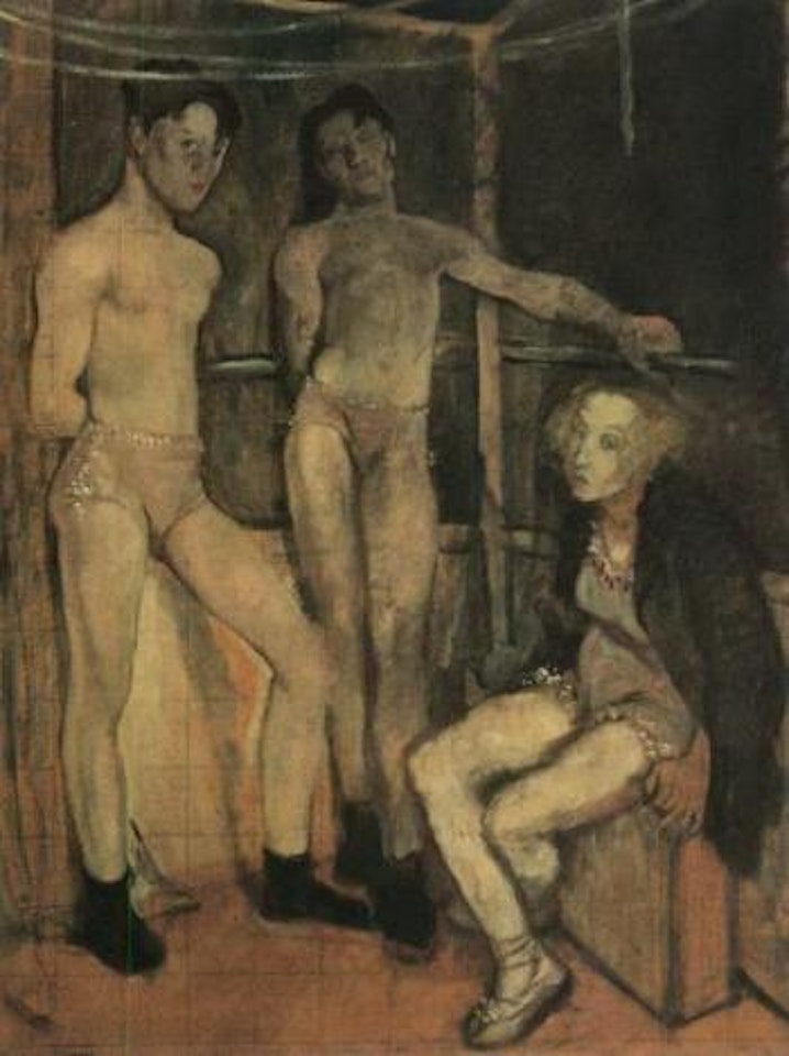 Study for the resting acrobats by Glyn Philpot