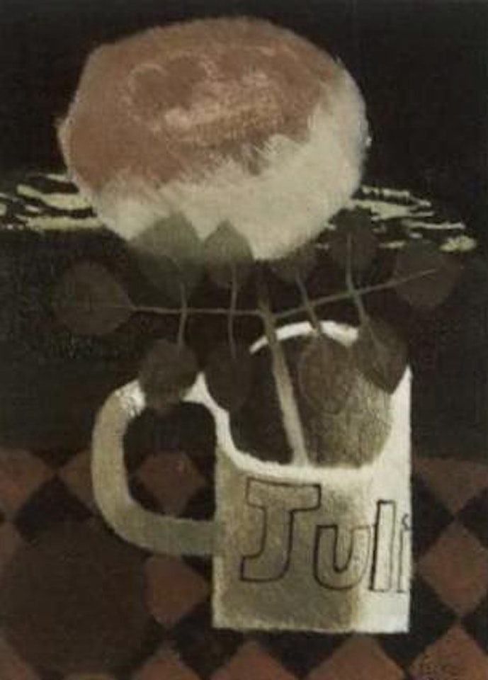 Checked table by Mary Fedden