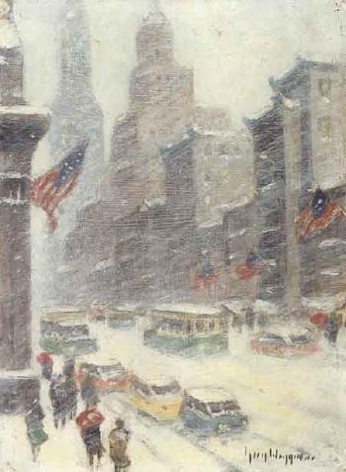 Mid town storm by Guy Carleton Wiggins