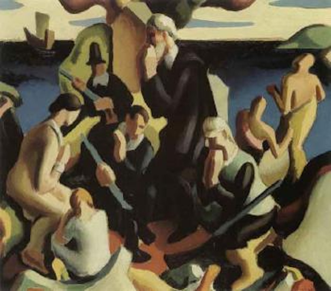 Pilgrims landing by Thomas Hart Benton