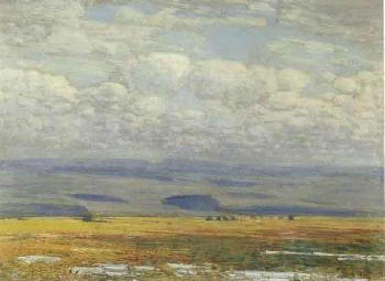 Oregon landscape by Childe Hassam