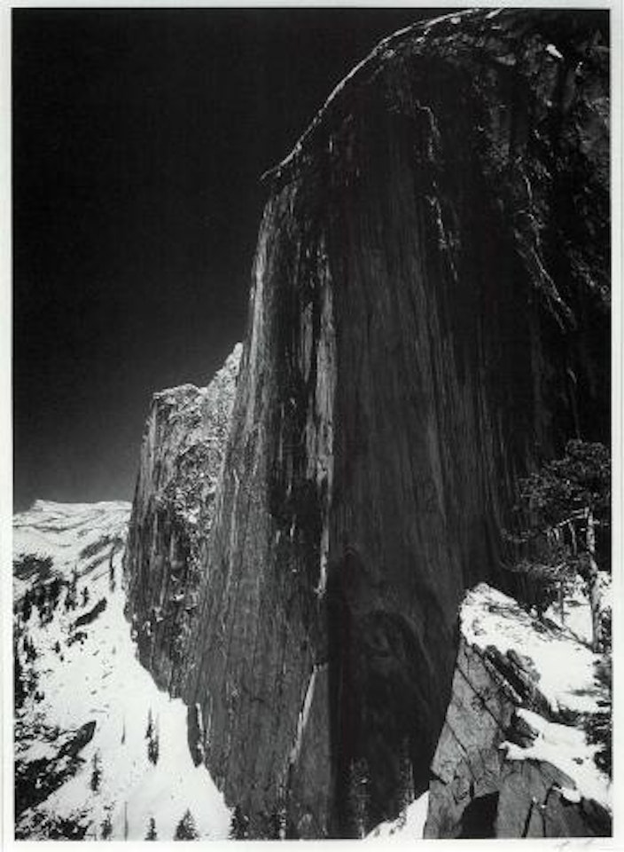 Monolith, the face of half dome, Yosemite Valley by Ansel Adams