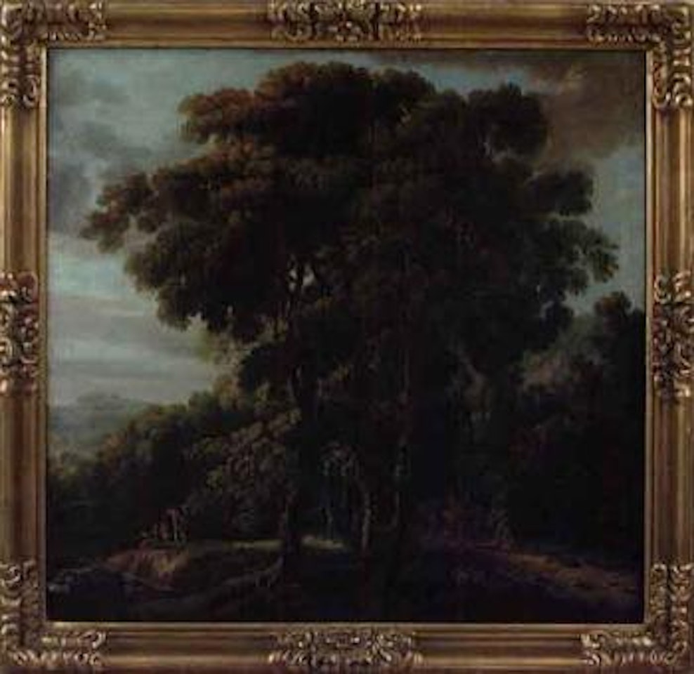 Pastoral landscape with figures by Jacob Philipp Hackert