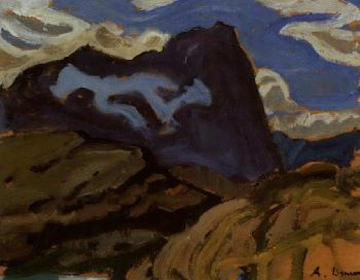 Untitled, cathedral mountain by Arthur Lismer