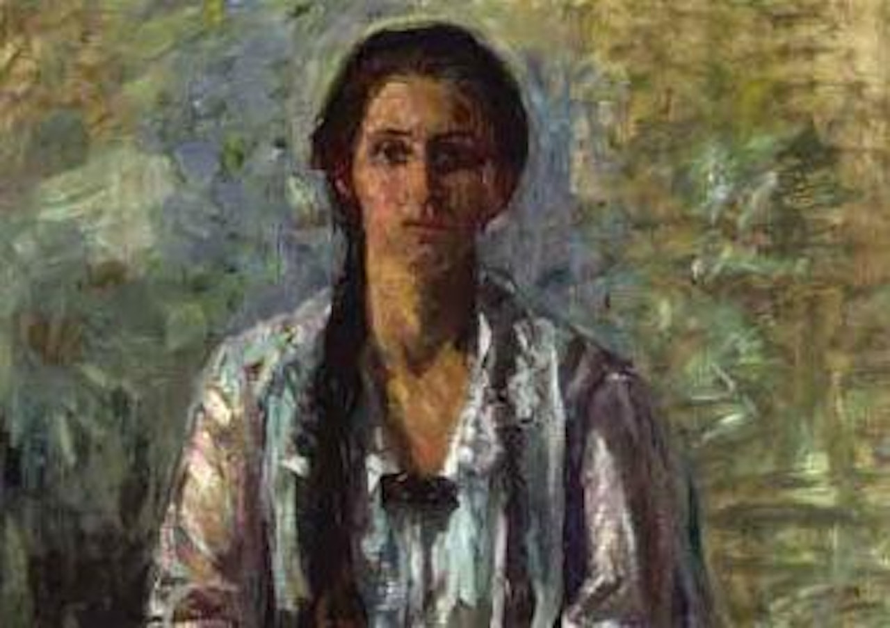 Portrait of daughter Silvia by Broncia Koller-Pinell
