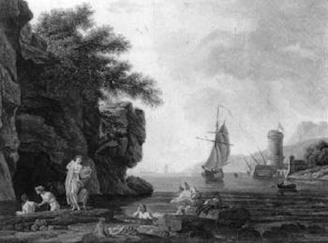 Paysage de cote mediterraneene by Claude Joseph Vernet