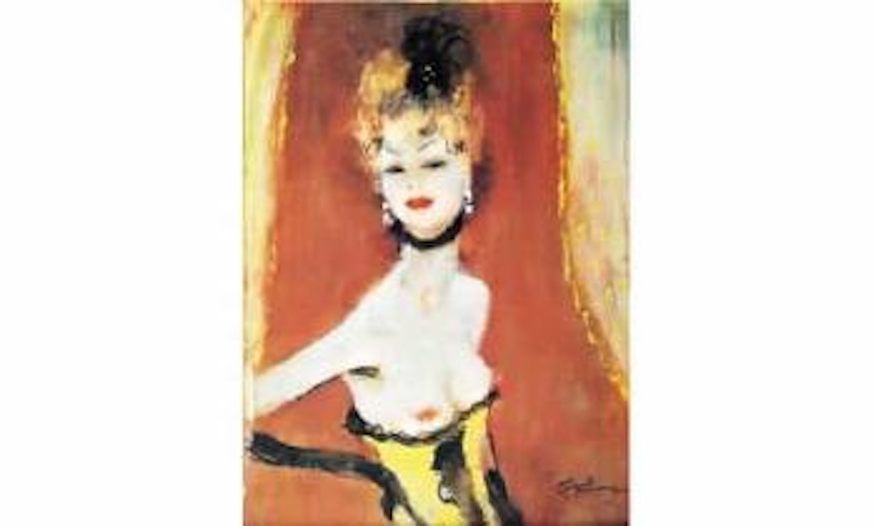 Elegante au corset by Jean Gabriel Domergue