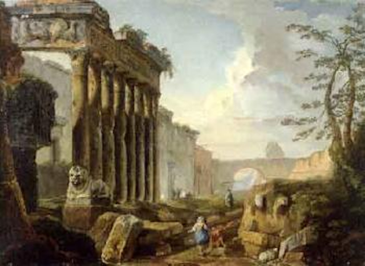 Roman capriccios by Hubert Robert