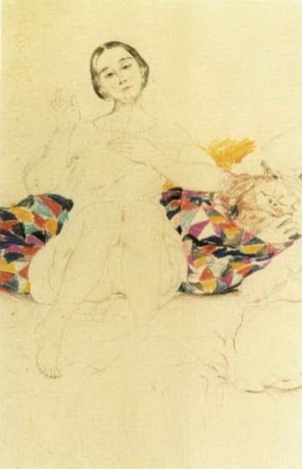 Adam and Eve. Girl with devil. Nude bathers. Couple on beach. Peasant girl by Filip Malyavin