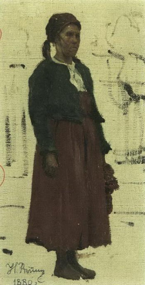 Study of an old peasant woman by Ilya Yefimovich Repin
