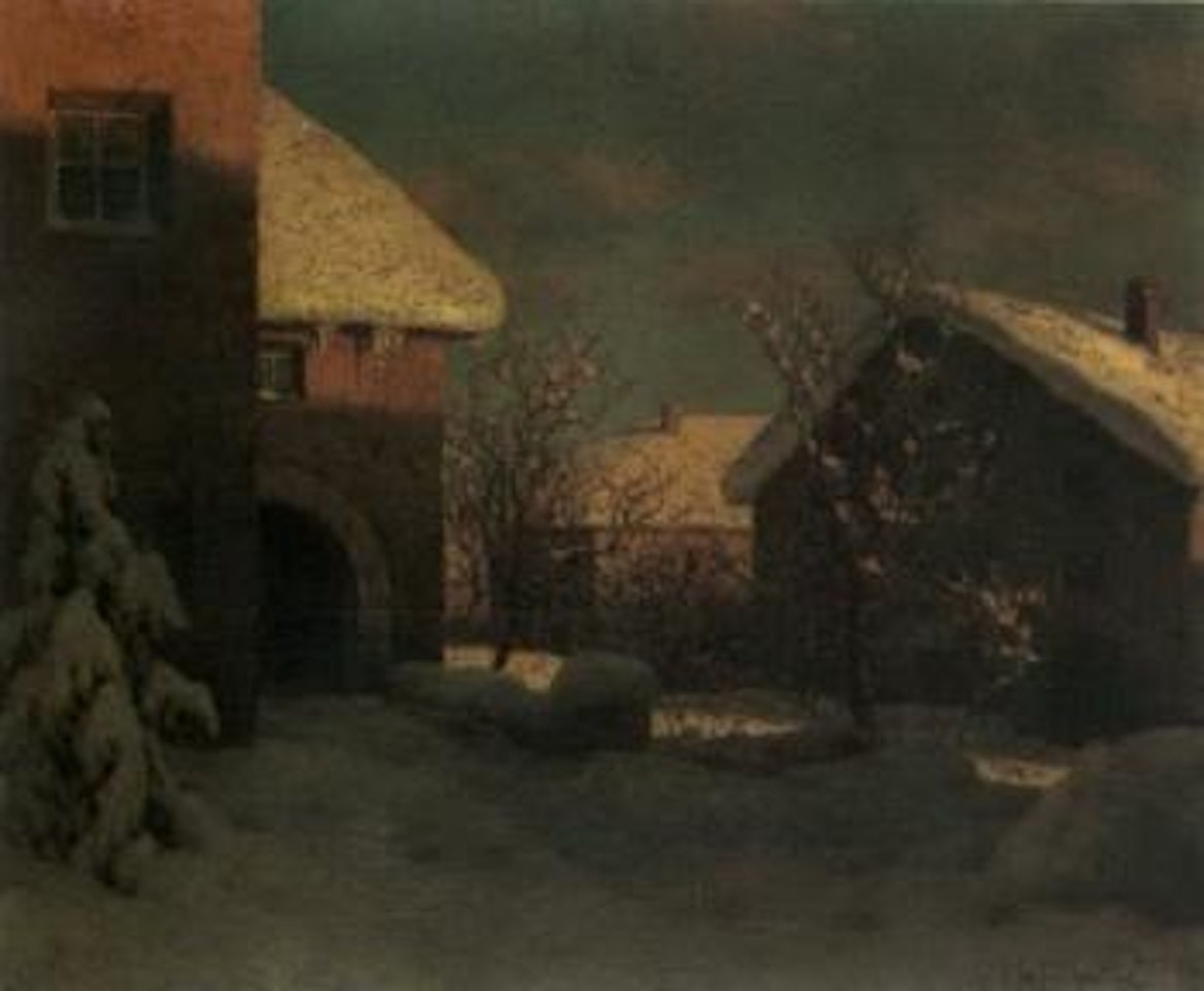 Village near St Moritz by Ivan Fedorovich Choultse
