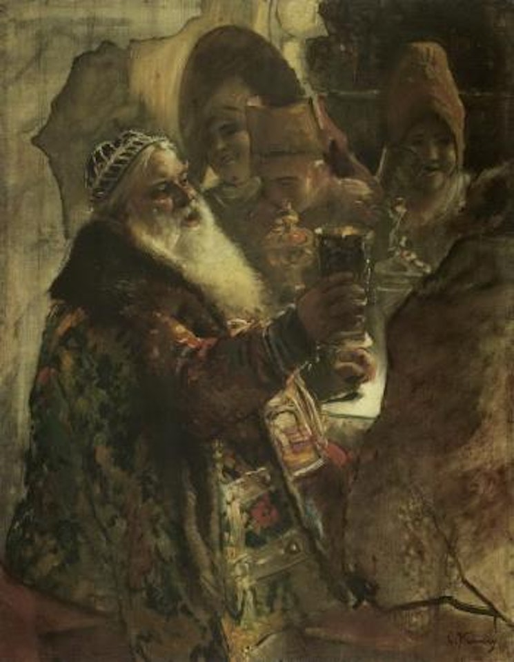 Old Boyar proposing a toast by Konstantin Makovsky