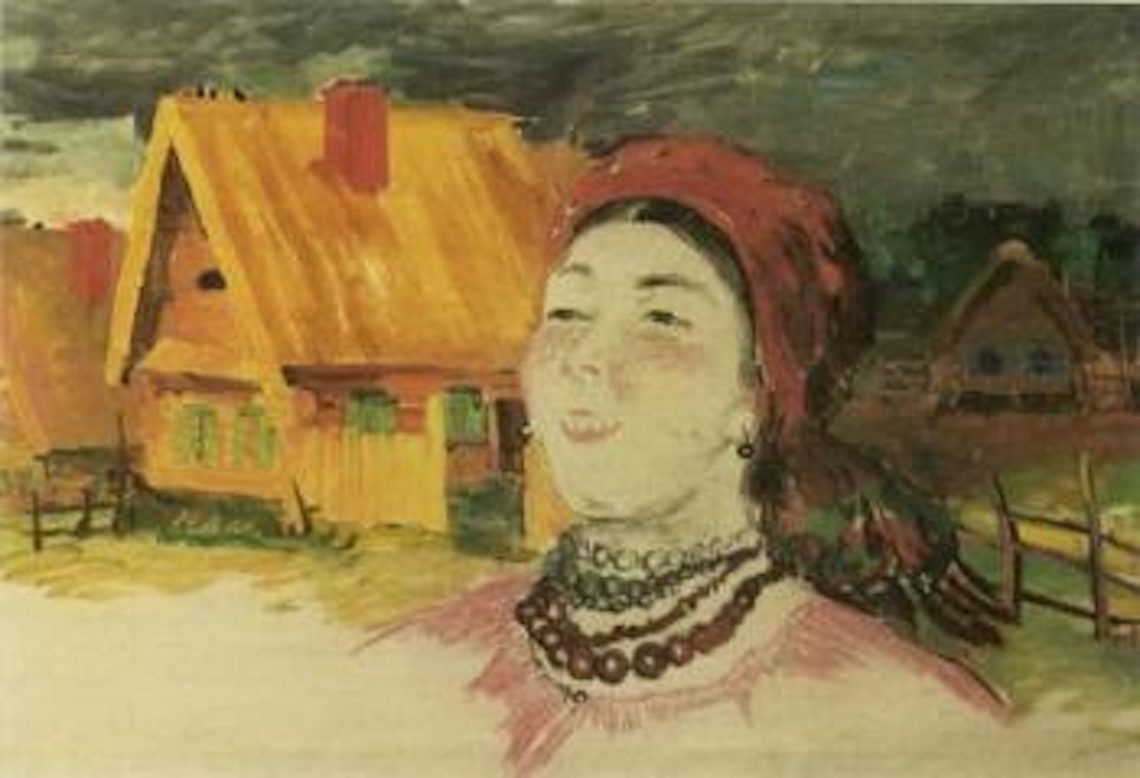 Nude woman. Peasant women. Reclining nude. Male peasant by Filip Malyavin