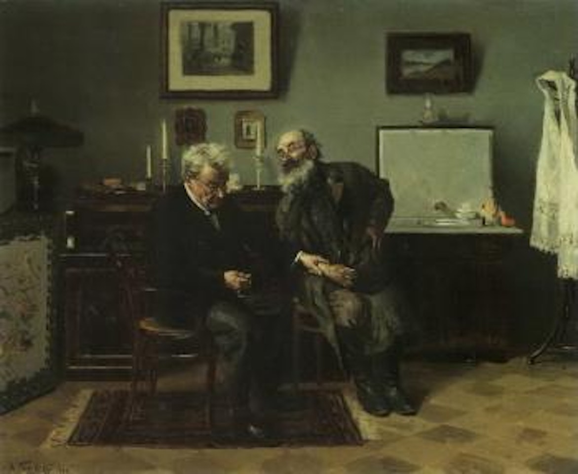 Consulting the doctor by Vladimir Makovsky