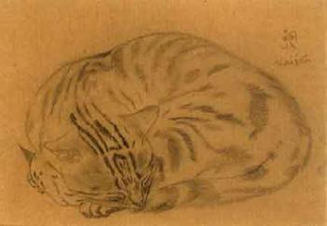 Le chat by Leonard Tsuguharu Foujita