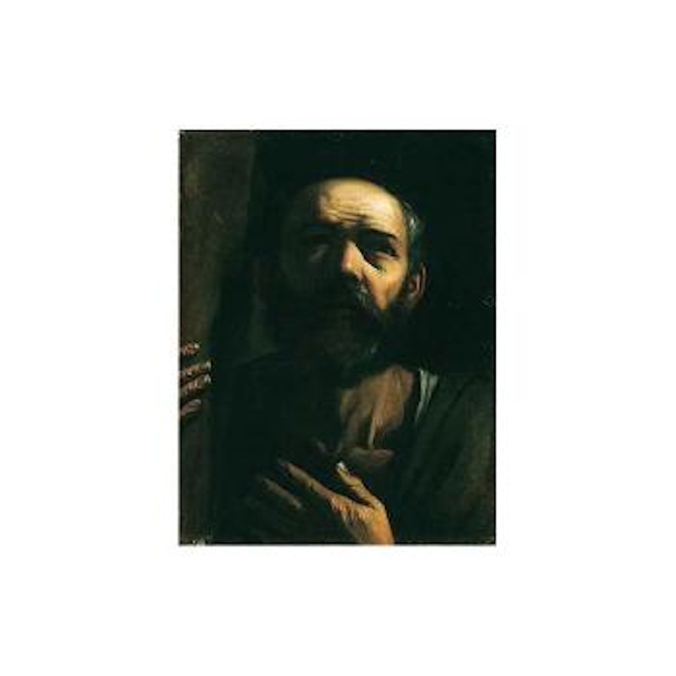 Study of man, in raking light by Caravaggio