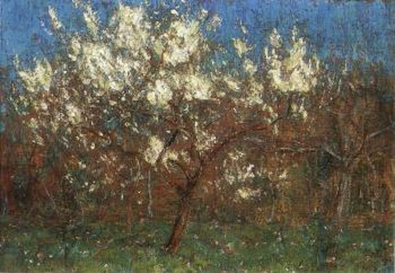Tree in blossom by Christian Rohlfs