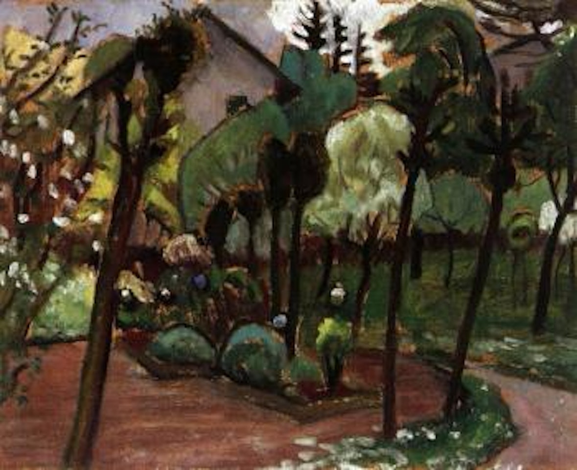 Garden with acacia by Gabriele Münter