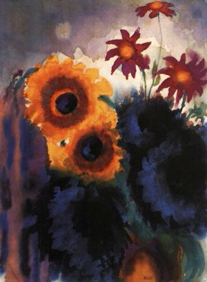 Autumn flowers by Emil Nolde