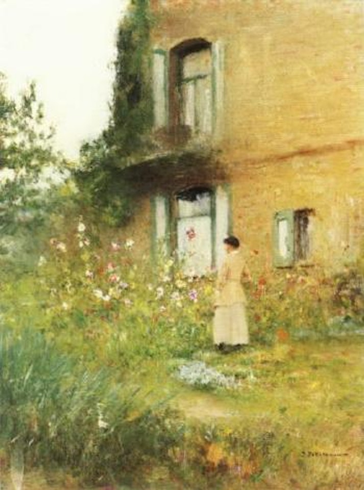 In the garden by Ivan Pavlovitch Pochitonov
