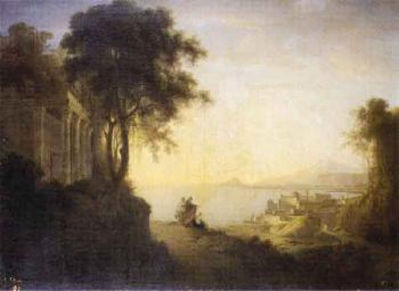 Fantasy view of Naples Bay by Italian School