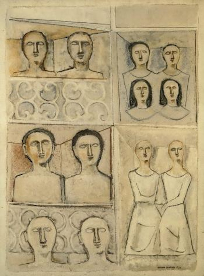 Les loges by Massimo Campigli