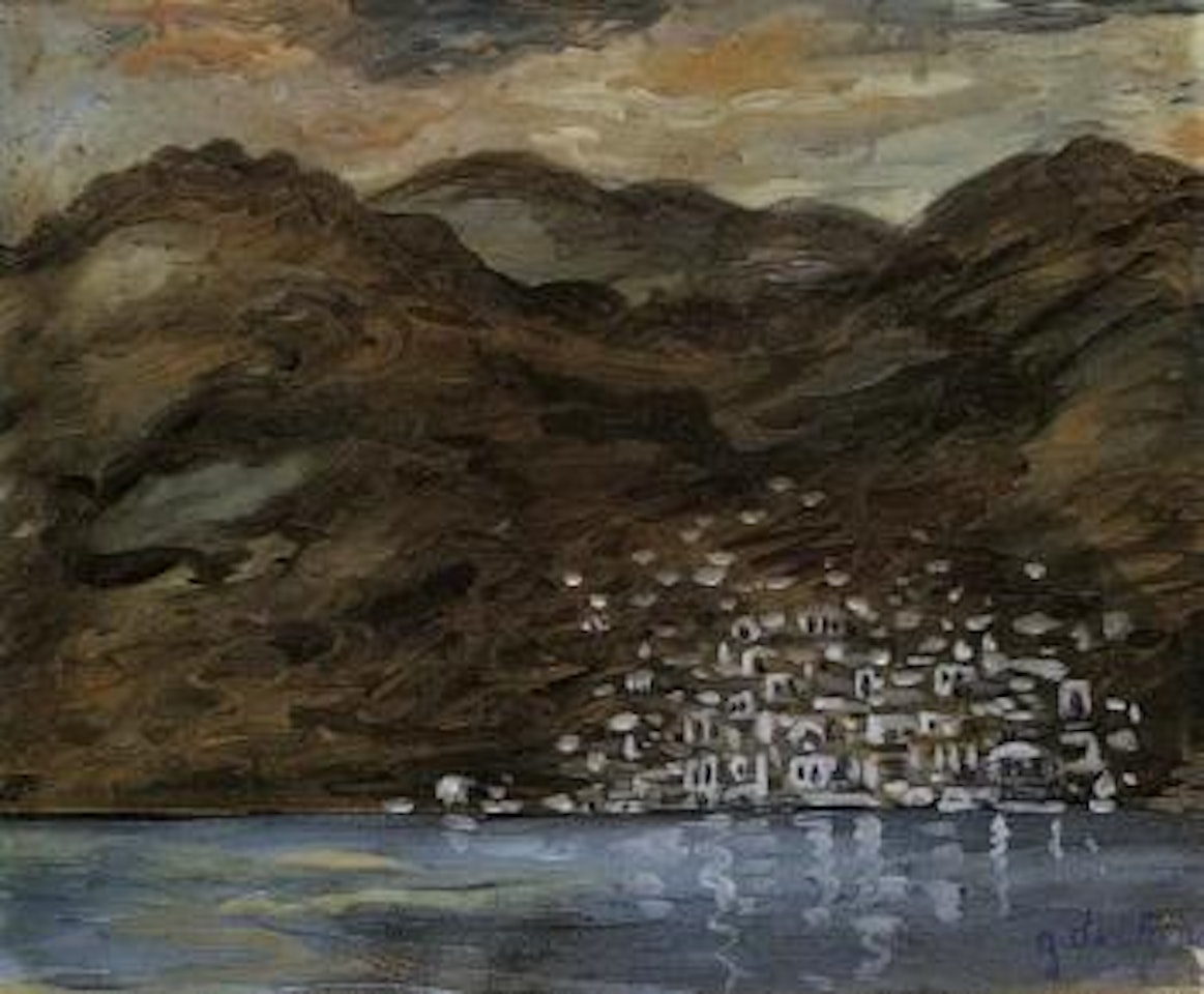 Study for the scenario of 'Eschilus Trilogy' by Giorgio de Chirico