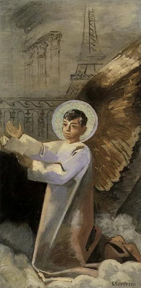 Angel, the artist's dream by Gino Severini