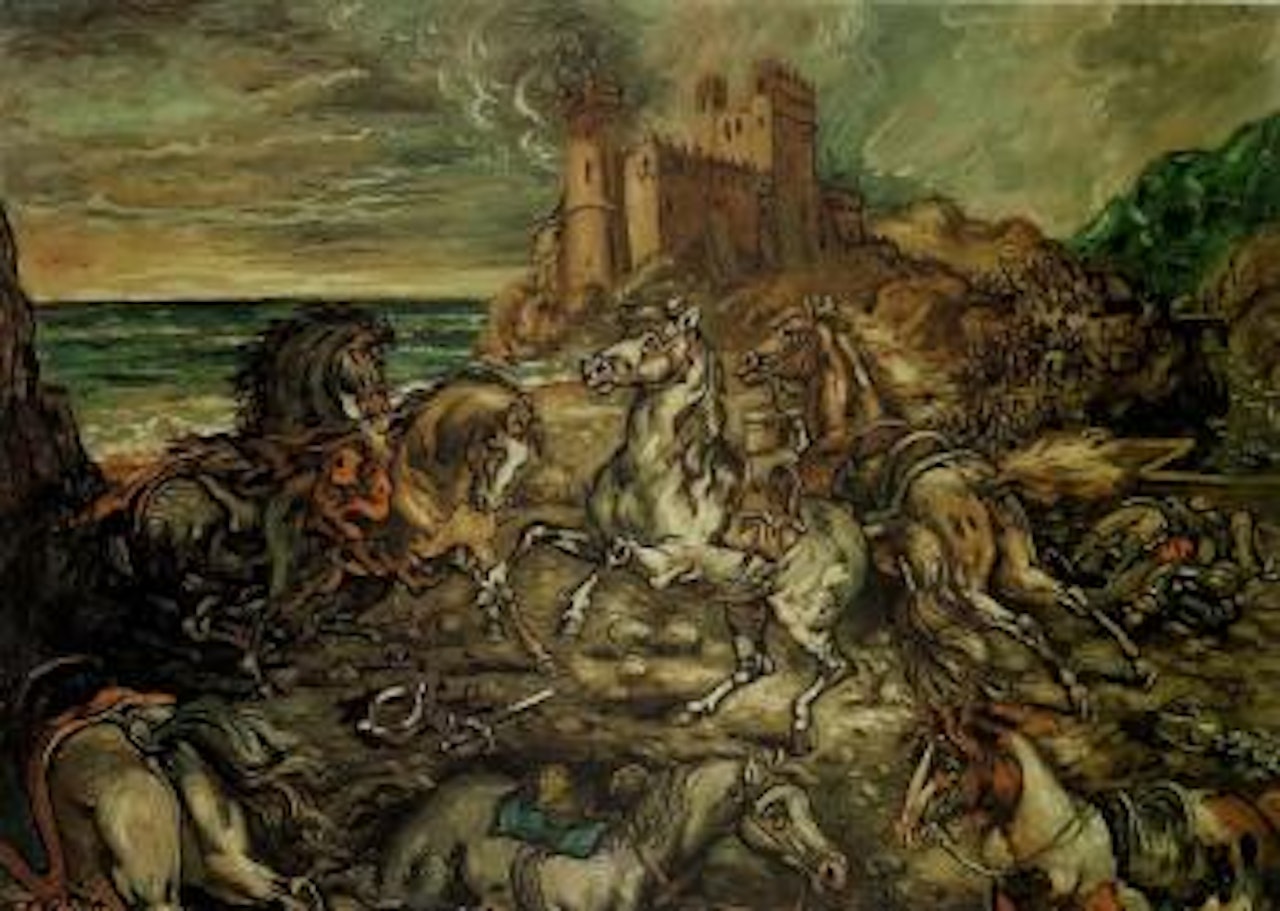 Lost horses by Giorgio de Chirico