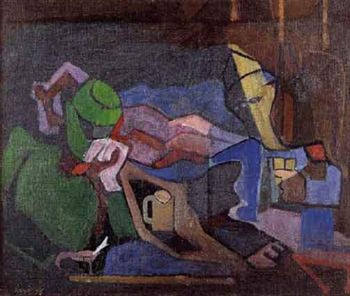 Soldats jouant aux cartes by Francisco Bores