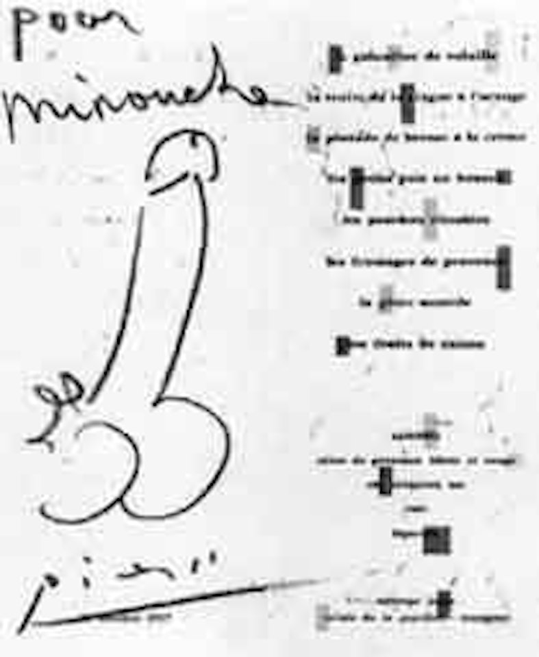 Phallus. Faune by Pablo Picasso