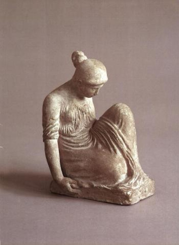 Draped female figure, seated by Aristide Maillol