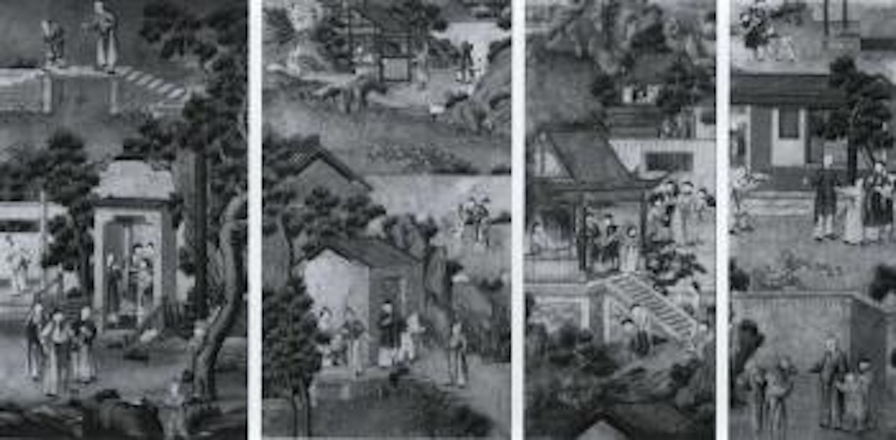 Figures and musicians by Chinese School