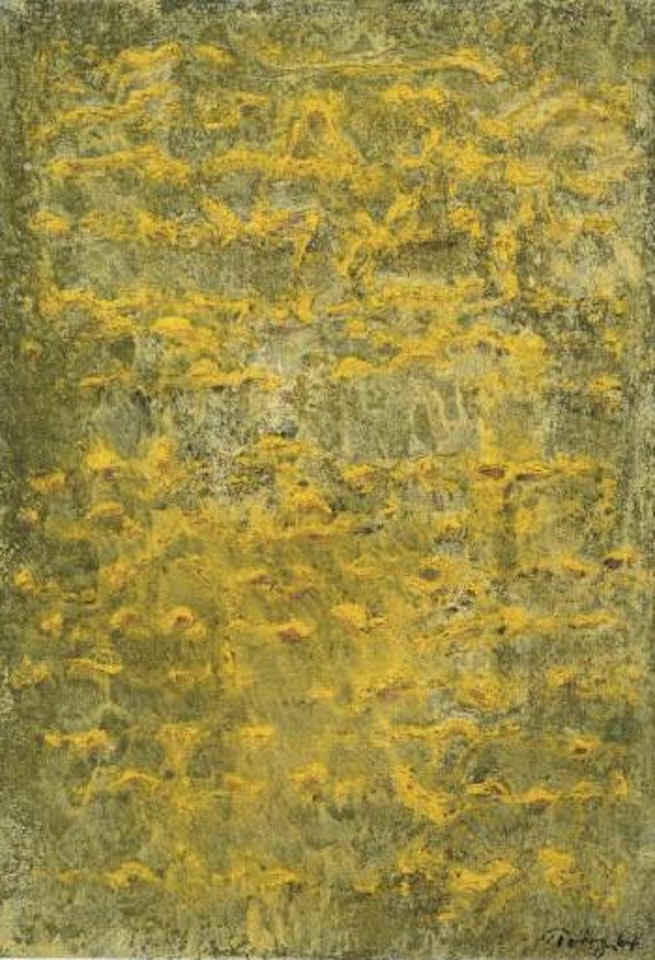 Green and yellow moments by Mark Tobey
