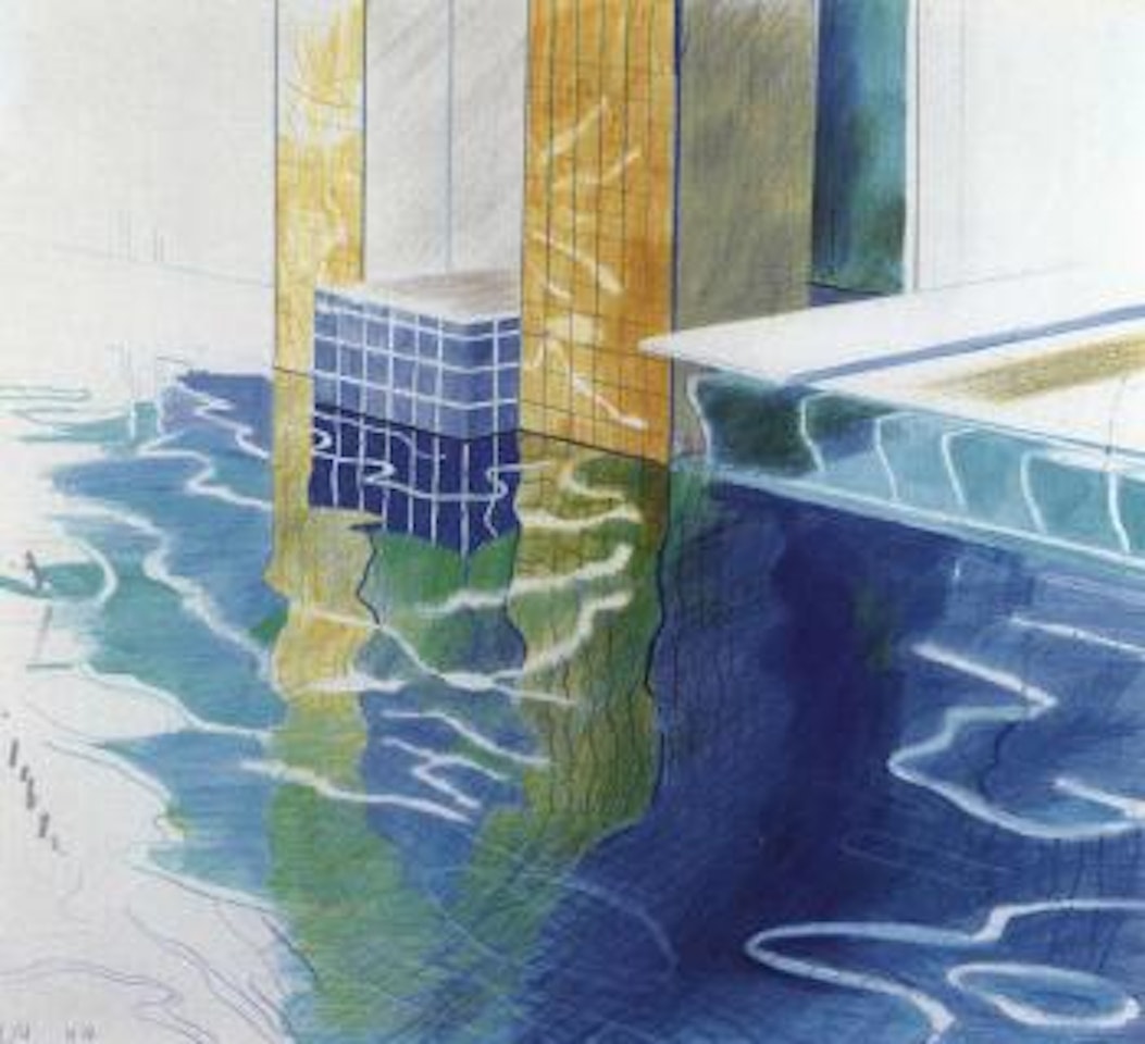Study of water, Phoenix, Arizona by David Hockney