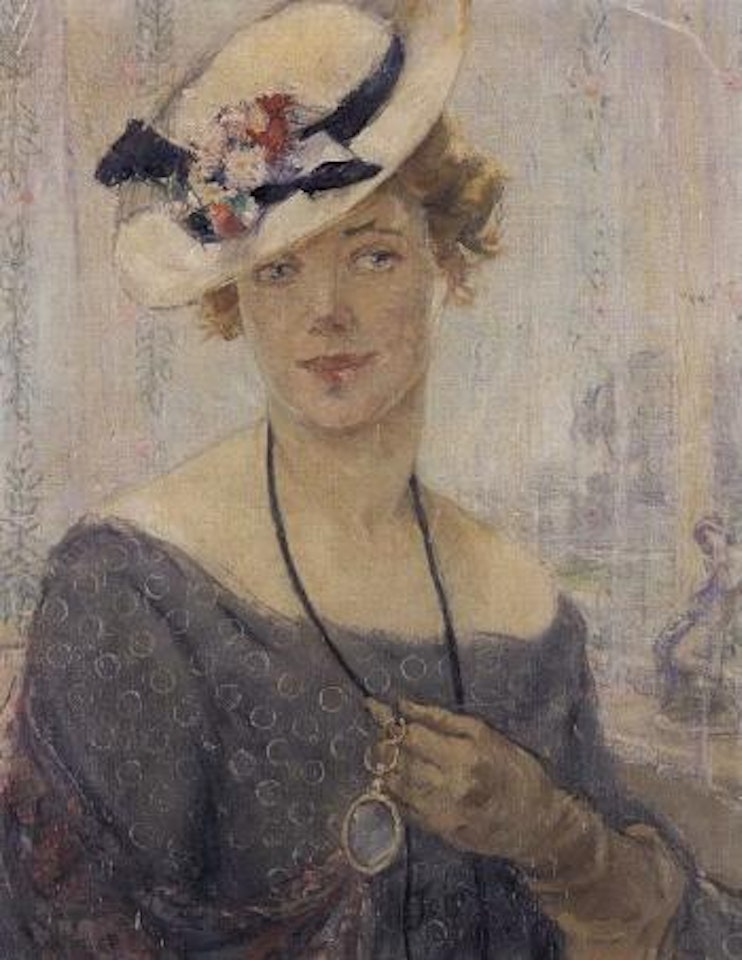 Portrait of a lady by Augustus Edwin John