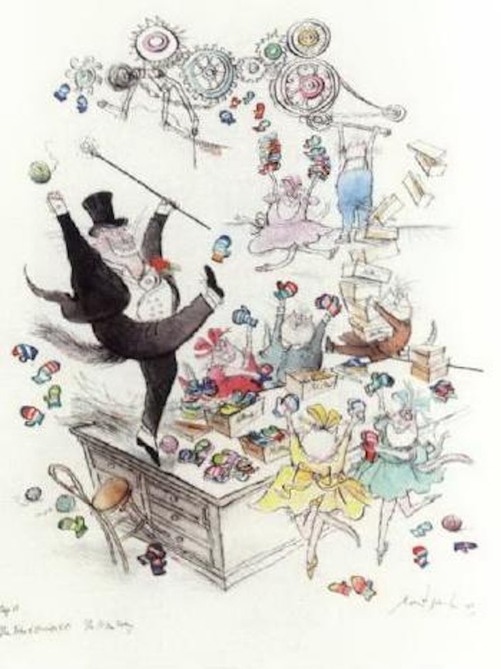 Mitten factory by Ronald Searle