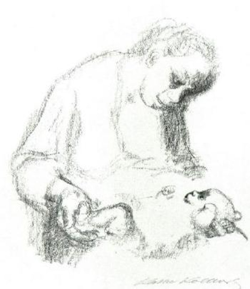Young mother with baby by Kathe Kollwitz