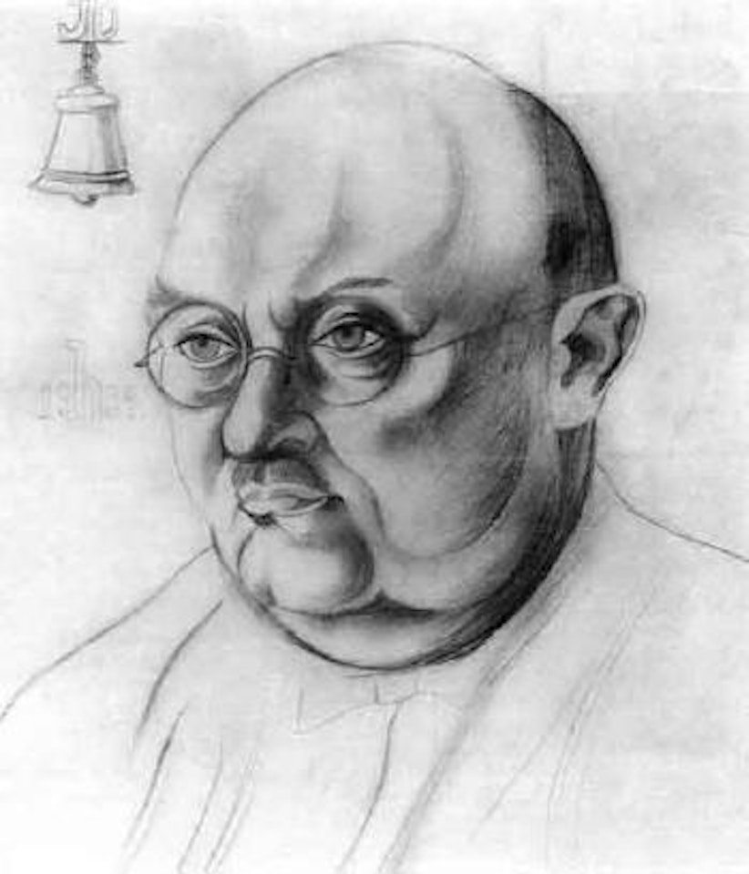 Portrait of Papa Dierse by Heinrich Hoerle