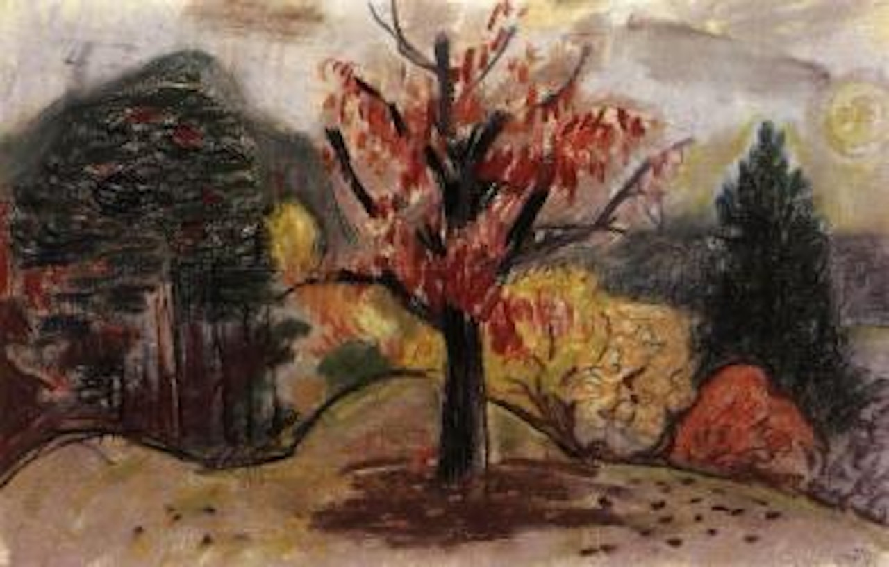 Wooded landscape by Otto Dix