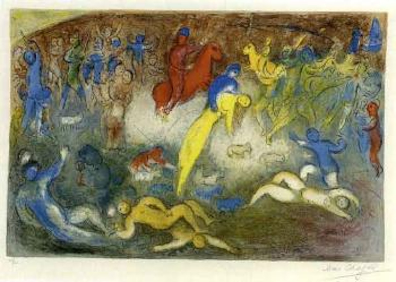 The abduction of Chloe by Marc Chagall