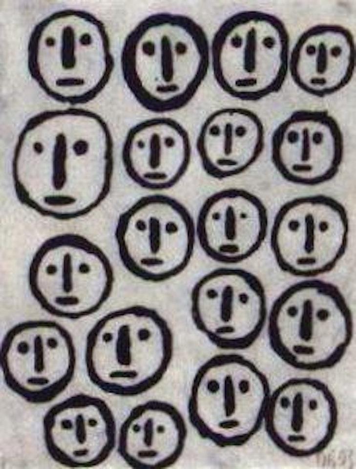 Faces by Donald Baechler