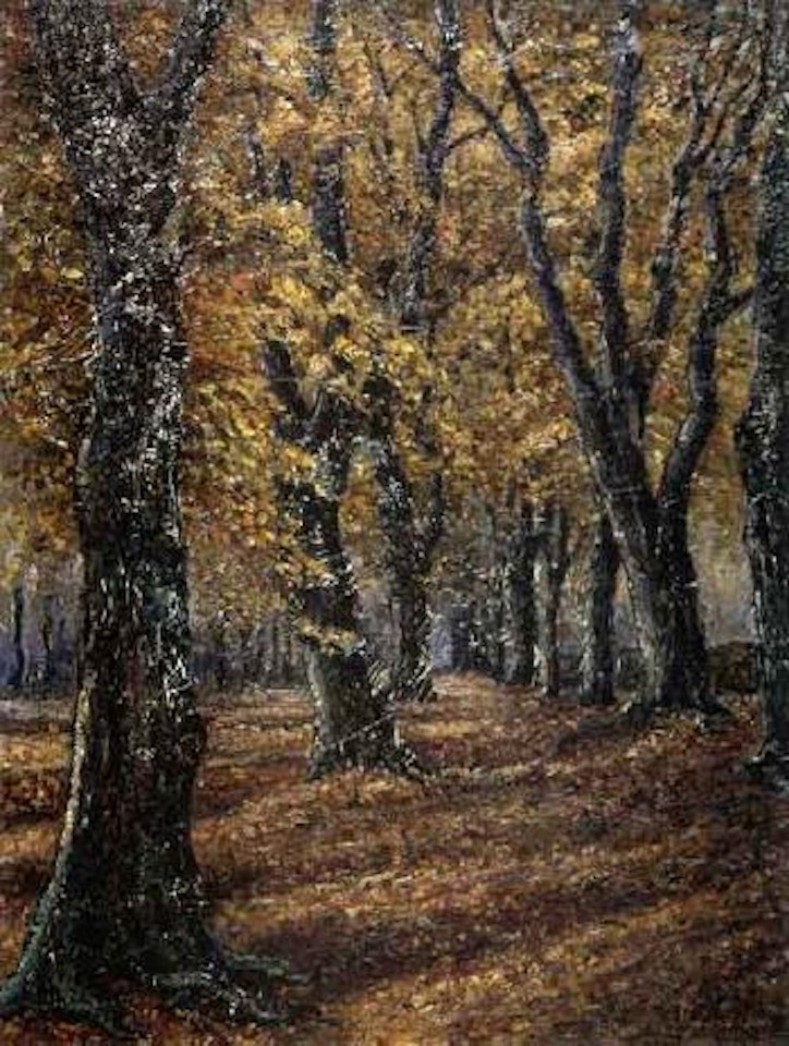 Wooded landscape by Christian Rohlfs