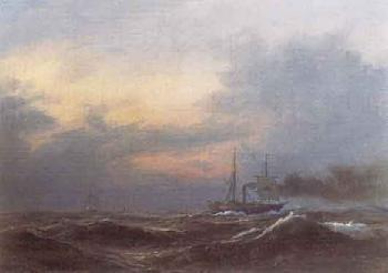 Sailing-boats by Anton Melbye