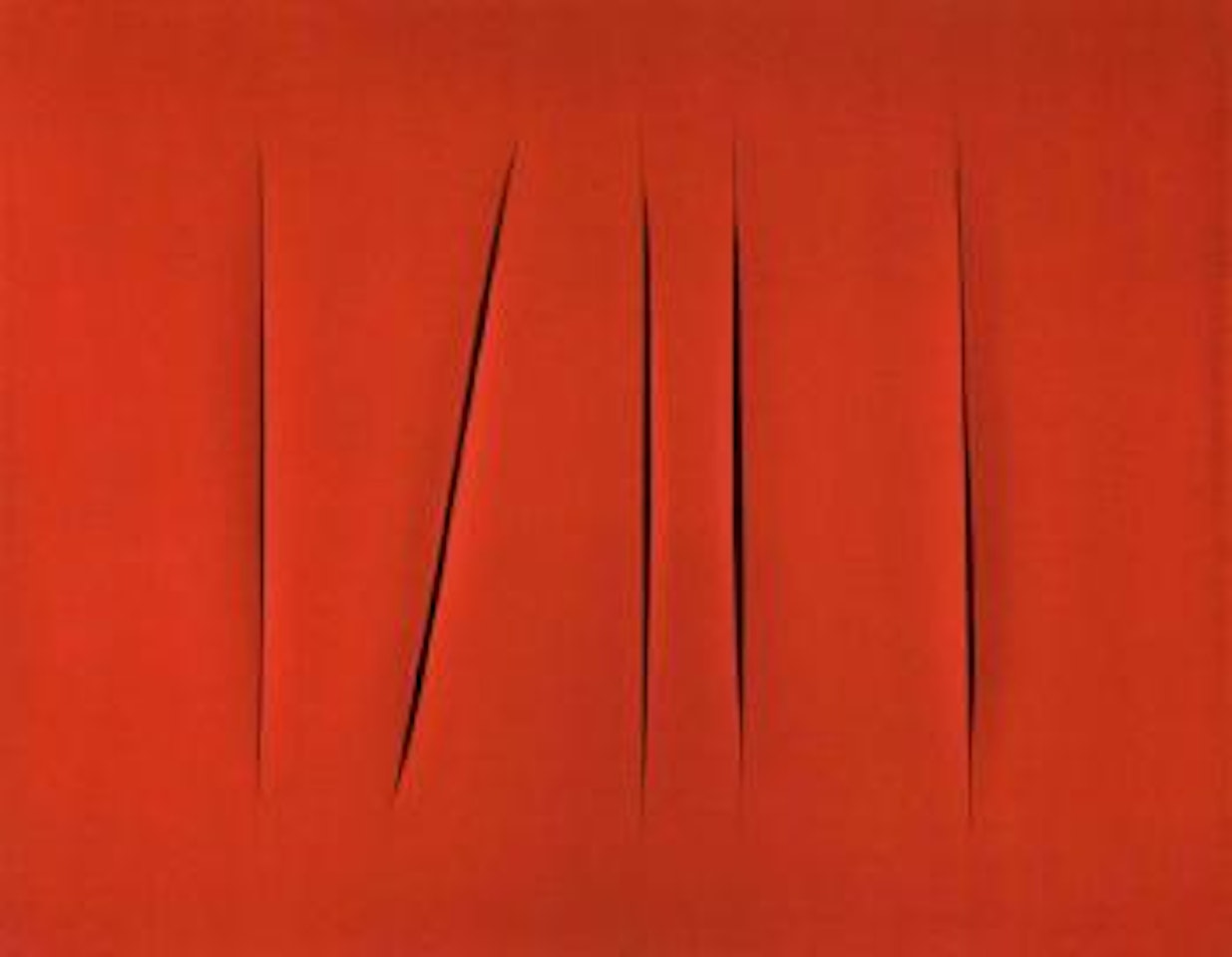 Concetto spaziale, attese by Lucio Fontana