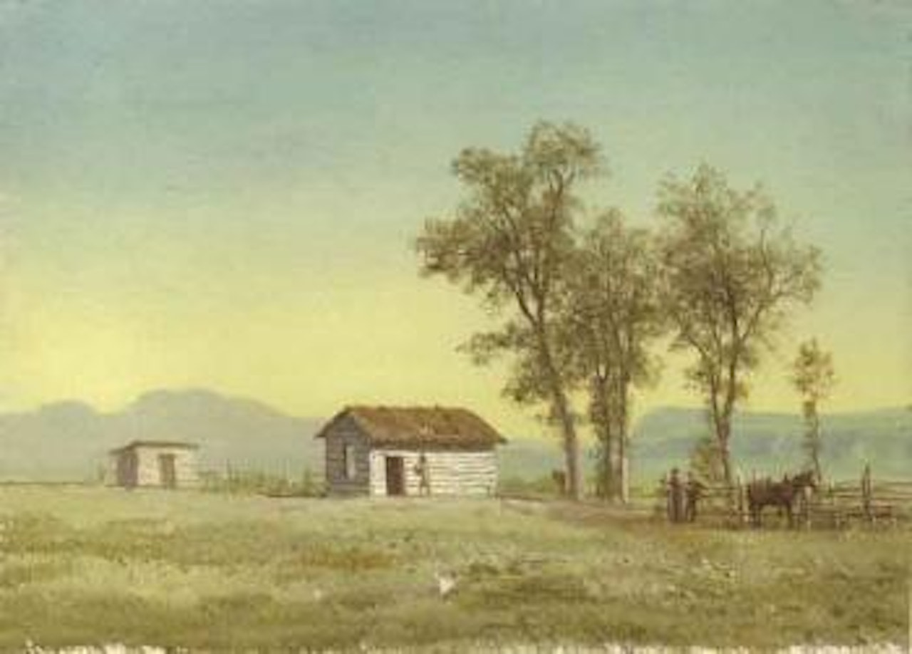 Homestead in the Rocky Mountains by Albert Bierstadt
