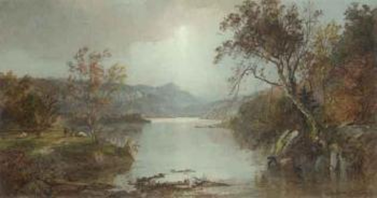 Fall landscape by Jasper Francis Cropsey